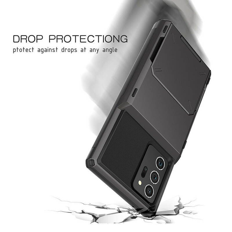 Samsung Galaxy Note 20 Ultra Cover Kartenhalter mit Trap und Halterung