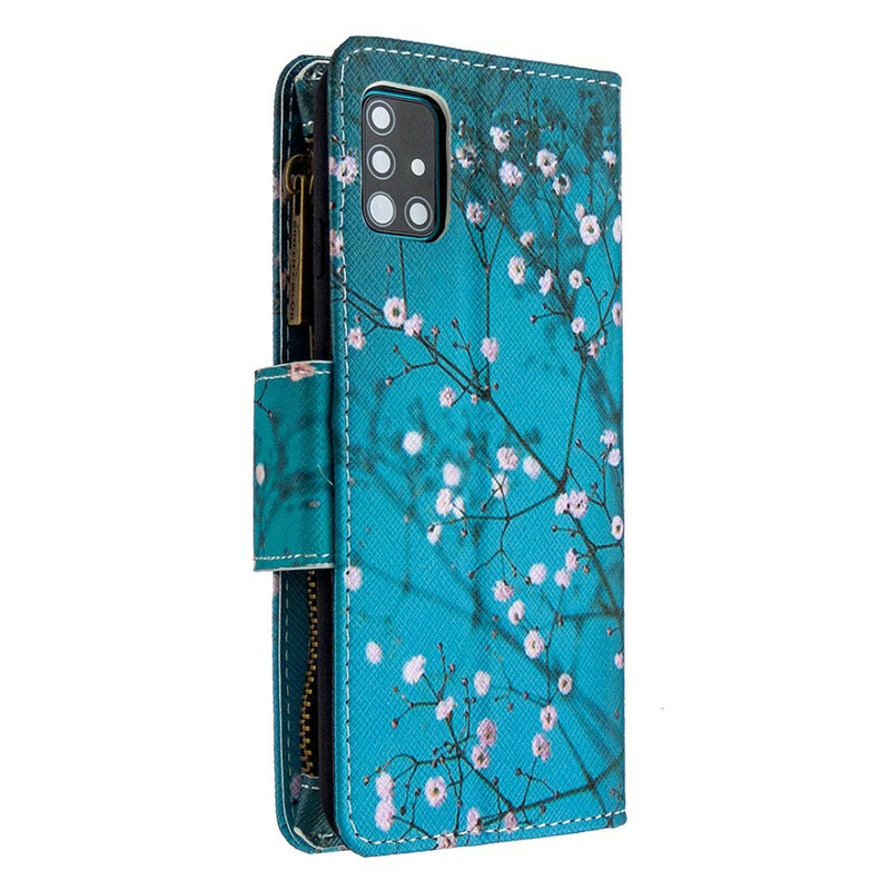 Samsung Galaxy A51 Tasche mit Reißverschluss Baum Samsung Galaxy A51 Tasche mit Reißverschluss Baum