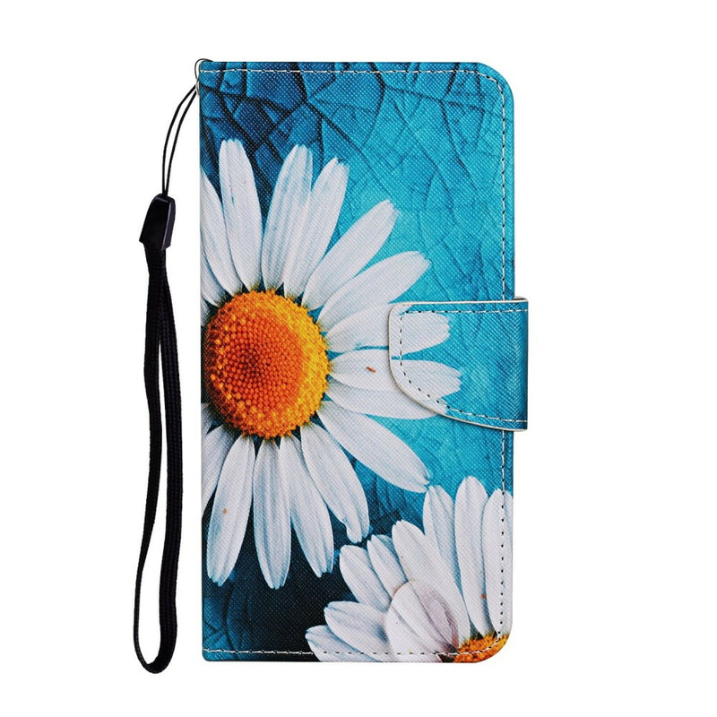 Samsung Galaxy A31 Magistralblumen Tasche mit Lanyard