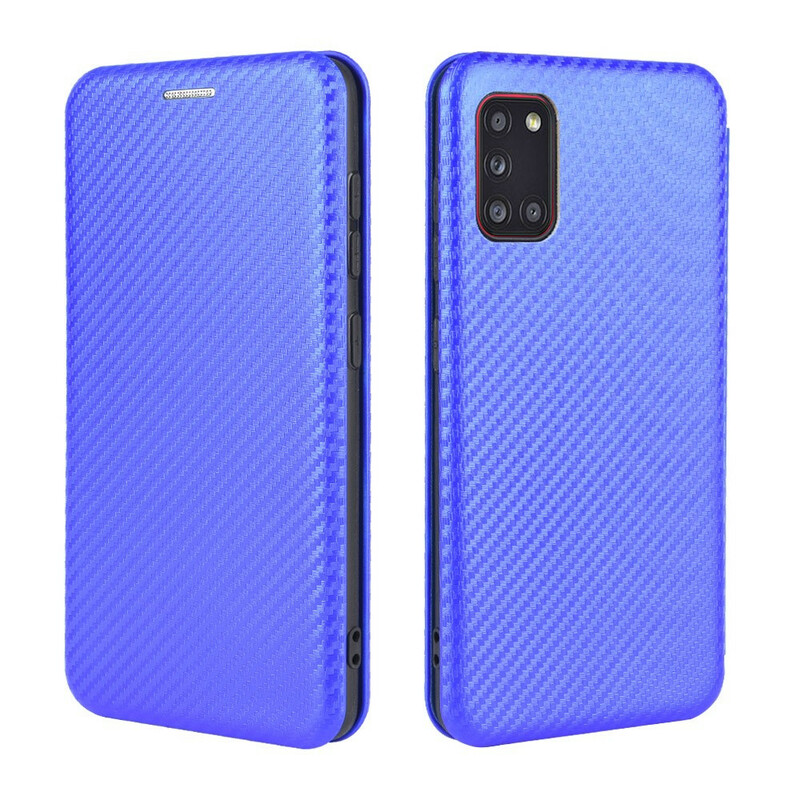 Flip Cover Samsung Galaxy A31 Kohlefaser