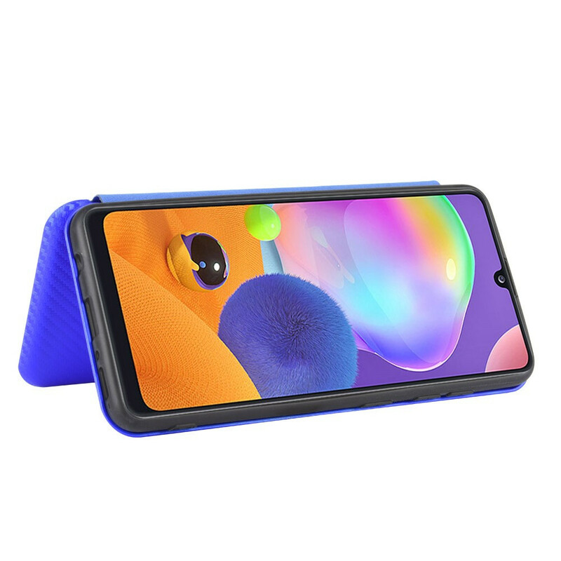 Flip Cover Samsung Galaxy A31 Kohlefaser