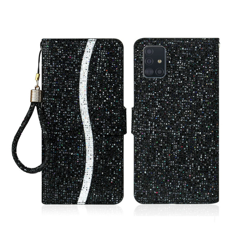 Hülle Samsung Galaxy A51 Glitter S Design