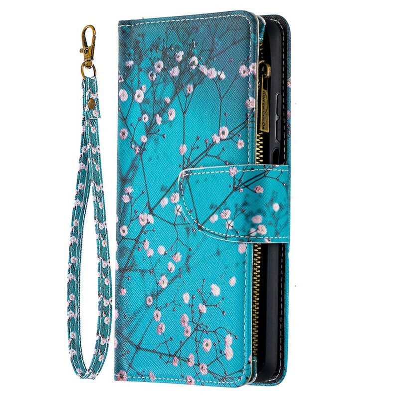 Xiaomi Mi 10T Lite 5G / Redmi Note 9 Pro 5G Tasche mit Reißverschluss Baum Xiaomi Mi 10T Lite 5G / Redmi Note 9 Pro 5G Tasche mit Reißverschluss Baum