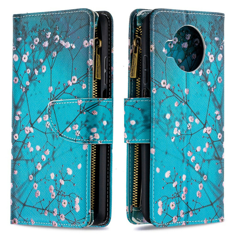 Xiaomi Mi 10T Lite 5G / Redmi Note 9 Pro 5G Tasche mit Reißverschluss Baum Xiaomi Mi 10T Lite 5G / Redmi Note 9 Pro 5G Tasche mit Reißverschluss Baum