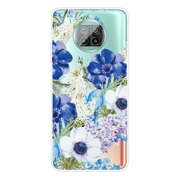 Xiaomi Mi 10T Lite 5G / Redmi Note 9 Pro 5G Aquarell Blumen Cover
