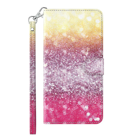 Hülle Samsung Galaxy A12 Gradient Glitter Magentas