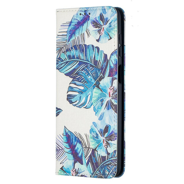 Flip Cover Samsung Galaxy A12 / M12 Feuilles