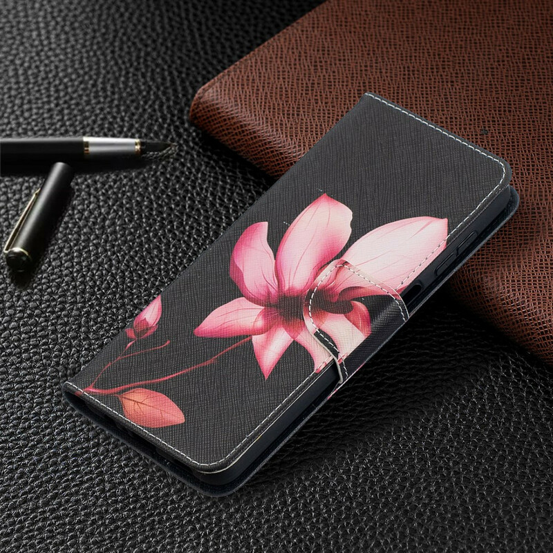 Samsung Galaxy A12 Hülle Blume Rosa