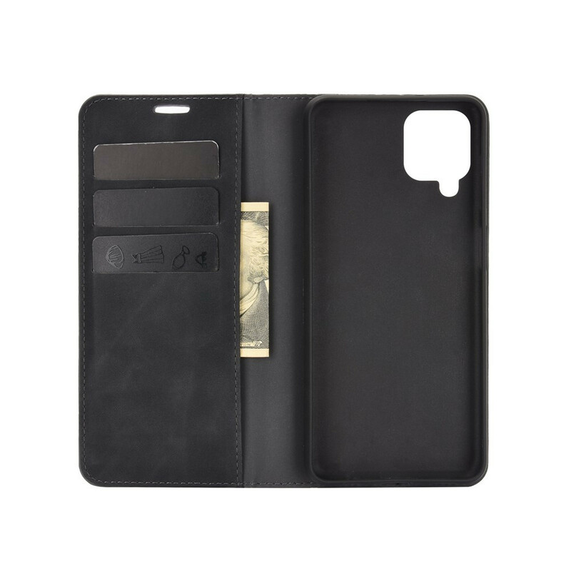 Flip Cover Samsung Galaxy A12 Weiche Lederoptik Flip Cover Samsung Galaxy A12 Weiche Lederoptik