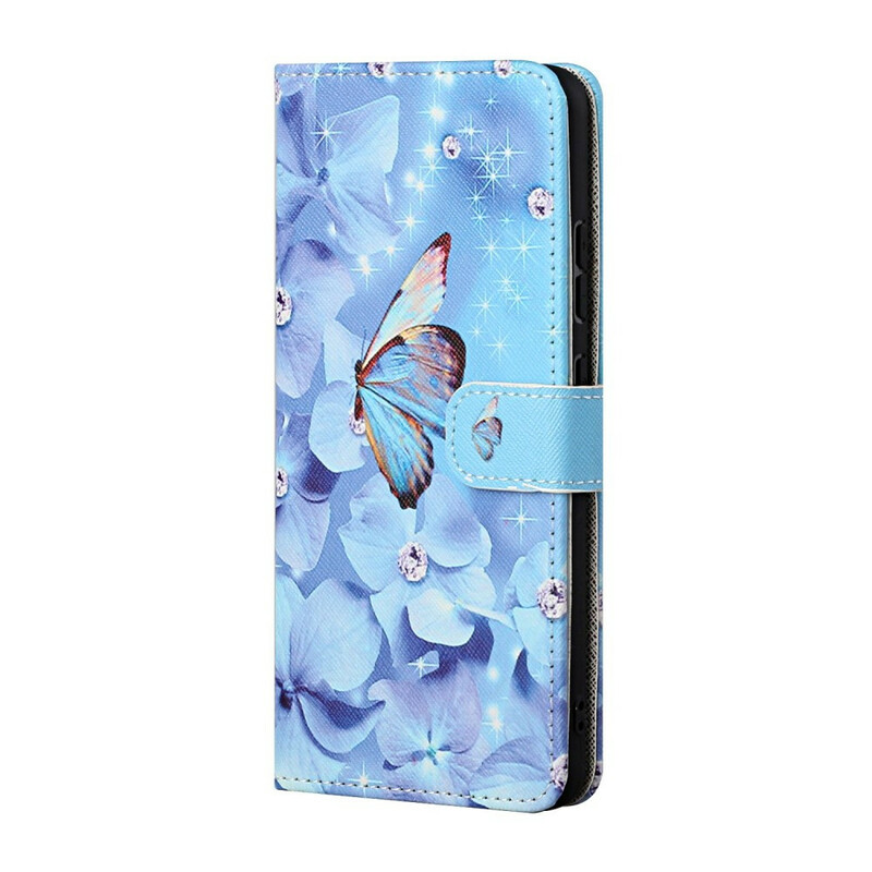 Samsung Galaxy S21 5G Diamond Butterflies RiemenHülle