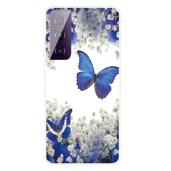 Samsung Galaxy S21 5G Schmetterlinge Design Cover