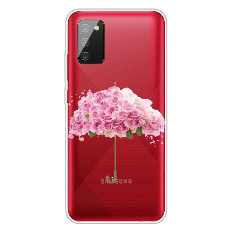 Samsung Galaxy A02s Regenschirm Cover in Roses