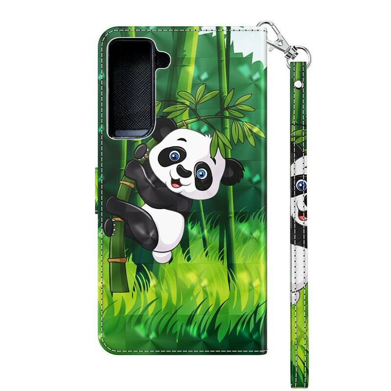 Samsung Galaxy S21 Plus 5G Hülle Panda und Bambus