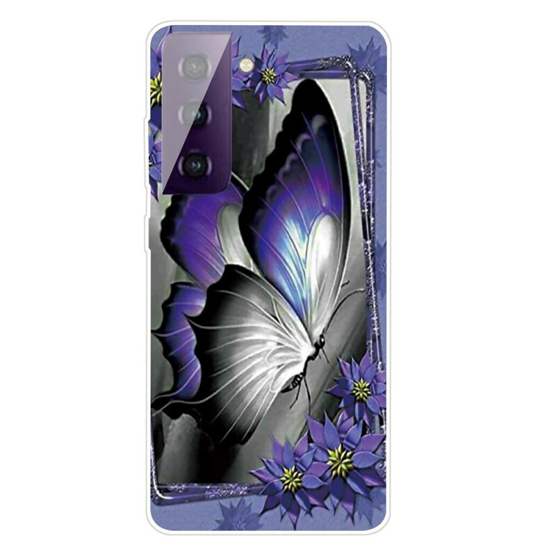 Samsung Galaxy S21 Plus 5G Schmetterling Royal Cover