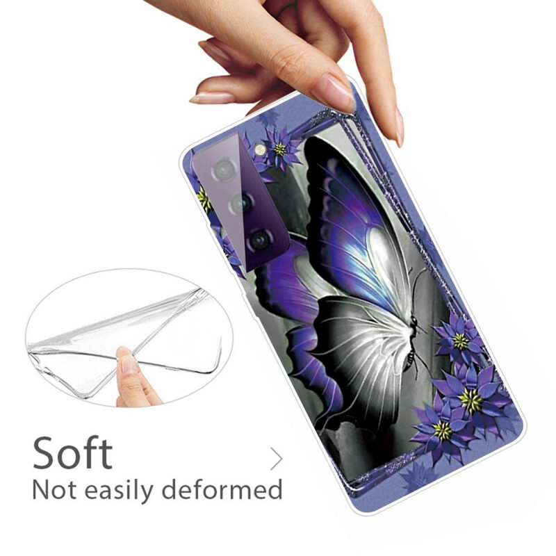 Samsung Galaxy S21 Plus 5G Schmetterling Royal Cover