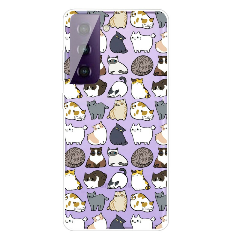 Samsung Galaxy S21 5G Cover Top Katzen