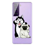 Samsung Galaxy S21 5G Cover Lustige Hunde