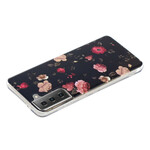 Samsung Galaxy S21 5G Serie Floralies Fluoreszierendes Cover