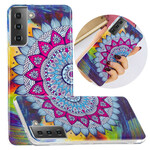 Samsung Galaxy S21 5G Mandala Colored Fluorescent Cover