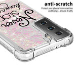 Samsung Galaxy S21 5G Never Stop Dreaming Glitter Cover