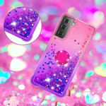 Samsung Galaxy S21 5G Glitter Ring-Halterung Cover