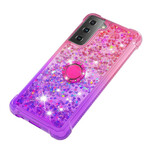 Samsung Galaxy S21 5G Glitter Ring-Halterung Cover