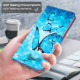 Samsung Galaxy S21 Ultra 5G Custodia Farfalle volanti blu