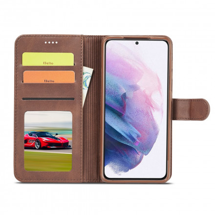 Samsung Galaxy S21 5G Custodia LC.IMEEKE effetto pelle
