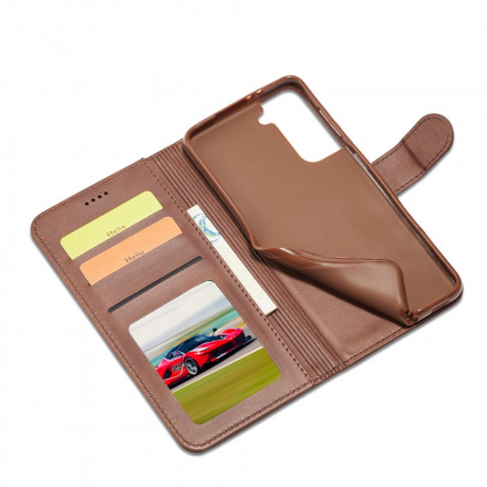 Samsung Galaxy S21 5G Custodia LC.IMEEKE effetto pelle