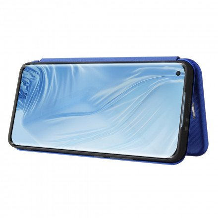 Flip Cover Xiaomi Mi 11 in fibra di carbonio con supporto ad anello