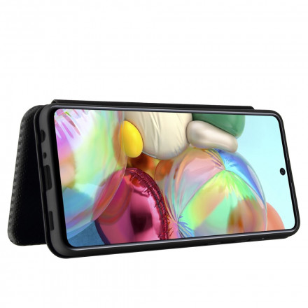 Flip Cover Samsung Galaxy A42 5G Fibra di carbonio