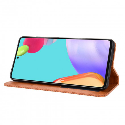 Flip Cover Samsung Galaxy A72 5G effetto pelle Vintage Stylish