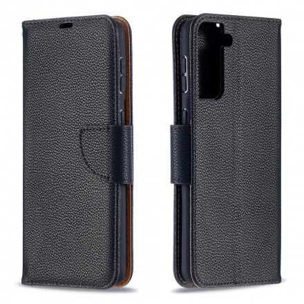 Samsung Galaxy S21 Plus 5G Custodia Lychee Flap Obliqua