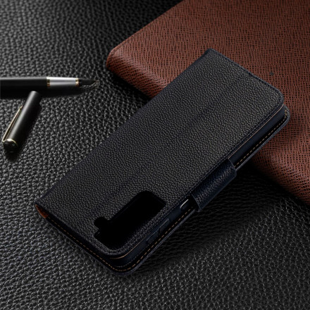 Samsung Galaxy S21 Plus 5G Custodia Lychee Flap Obliqua