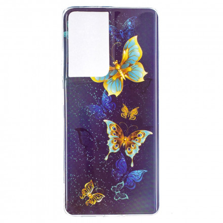Samsung Galaxy S21 Ultra 5G Custodia Butterfly Series Fluorescente