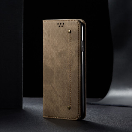 Flip Cover Xiaomi Redmi Note 9 5G / Redmi Note 9T 5G Tessuto Jeans