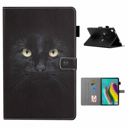 Samsung Galaxy Tab A7 (2020) Custodia Occhi di gatto nera