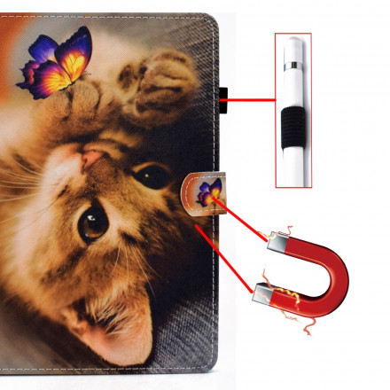 Samsung Galaxy Tab A7 (2020) Custodia Il mio gattino e la farfalla