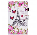 Custodia per Samsung Galaxy Tab A7 (2020) Torre Eiffel in bicicletta