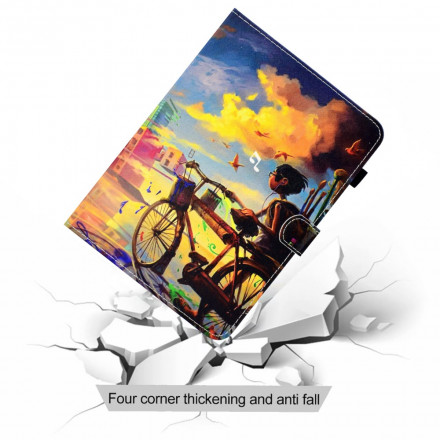 Samsung Galaxy Tab A7 (2020) Custodia Bike Art