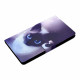 Custodia Samsung Galaxy Tab A7 (2020) Gatto Occhi Blu