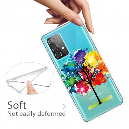 Samsung Galaxy A52 5G Custodia albero acquerello