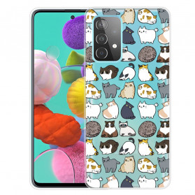 Samsung Galaxy A52 5G Custodia Top Cats