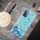 Samsung Galaxy A52 5G Blu Fiori Custodia