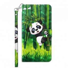 Custodia per Samsung Galaxy A32 5G Light Spot Panda e Bamboo