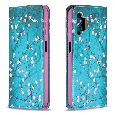 Flip Cover Samsung Galaxy A32 5G rami fioriti
