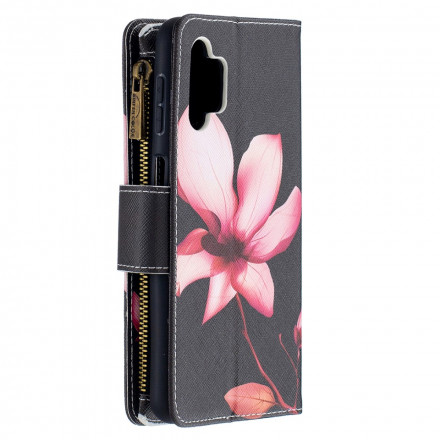 Custodia Samsung Galaxy A32 5G Zipped Pocket Flower