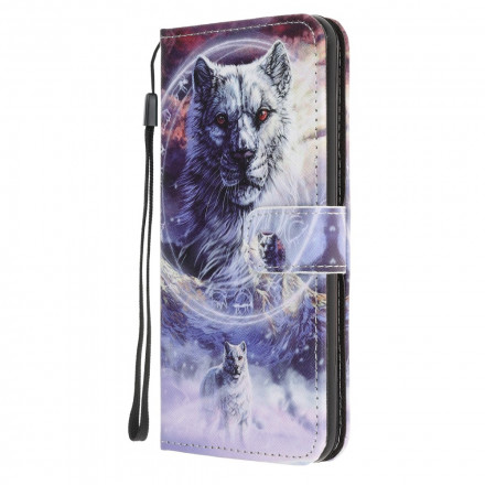 Custodia Samsung Galaxy A32 5G Winter Wolf con cinturino