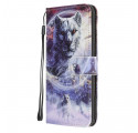 Custodia Samsung Galaxy A32 5G Winter Wolf con cinturino