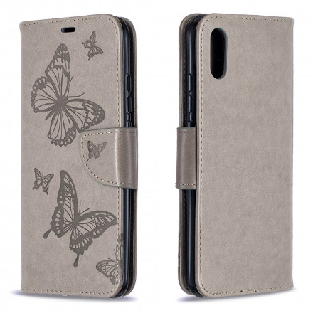Xiaomi Redmi 9A Custodia con cinturino stampato a farfalla